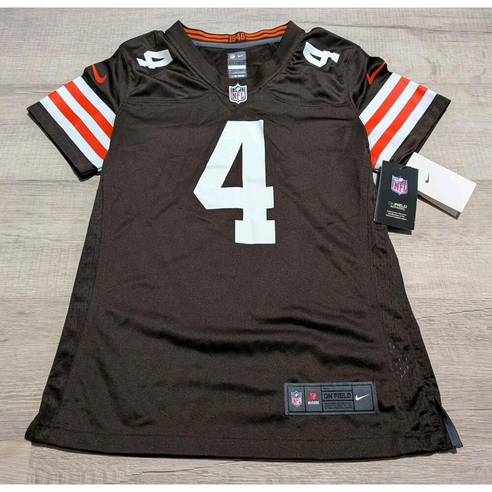 Cleveland Browns Deshaun Watson Nike Women's Official NFL Stitched Jersey Small
